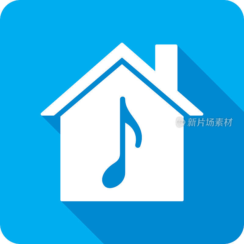 House Music Note图标剪影